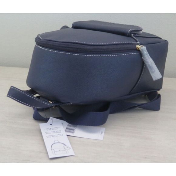 Tommy Hilfiger 69J5545 410 Unisex Navy Blue Lynn II Dome Backpack w/Pouch $118 - Picture 7 of 10